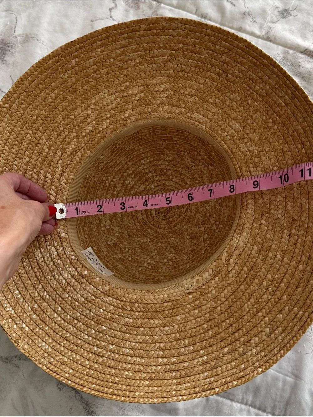 I Shalom Co 100% Straw Sun Hat with Black Bow beach summer vacation rodeo casual
